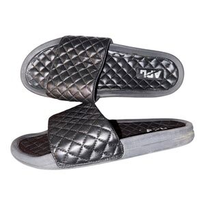 Black APL Athletic Propulsion Labs Lusso Slides 10